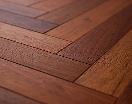 TANGO - Natural Merbau Parquet - finished with clear hardwax oil